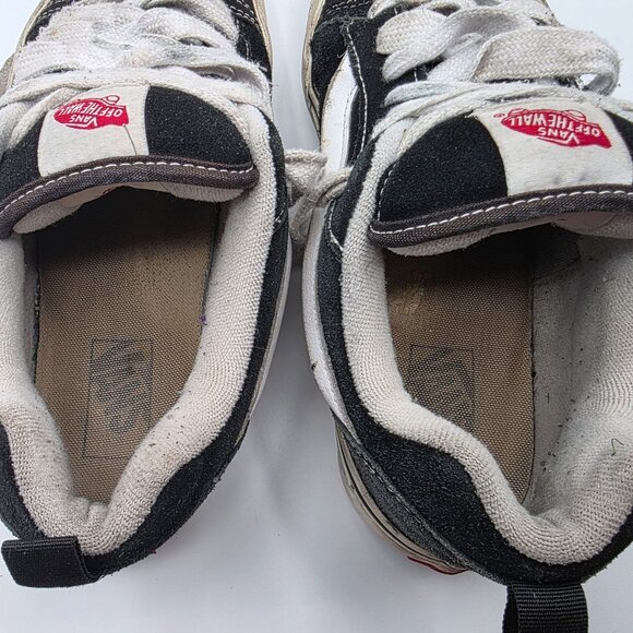 Vans Knu Skool Mens Size 9.5 Black White Suede Chunky Skate Shoes Casual Comfort main image 13